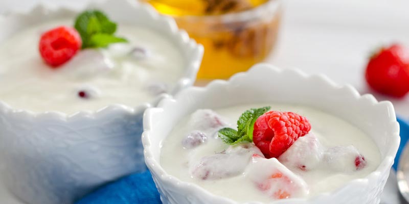 Домашний йогурт с ягодами
